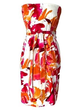 Strapless Dress Medium Y2K Large Vacation dress 12 Boho Dress Resort Cruise